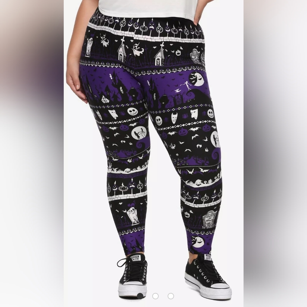 Hot Topic The Nightmare Before Christmas Fair Isle Leggings